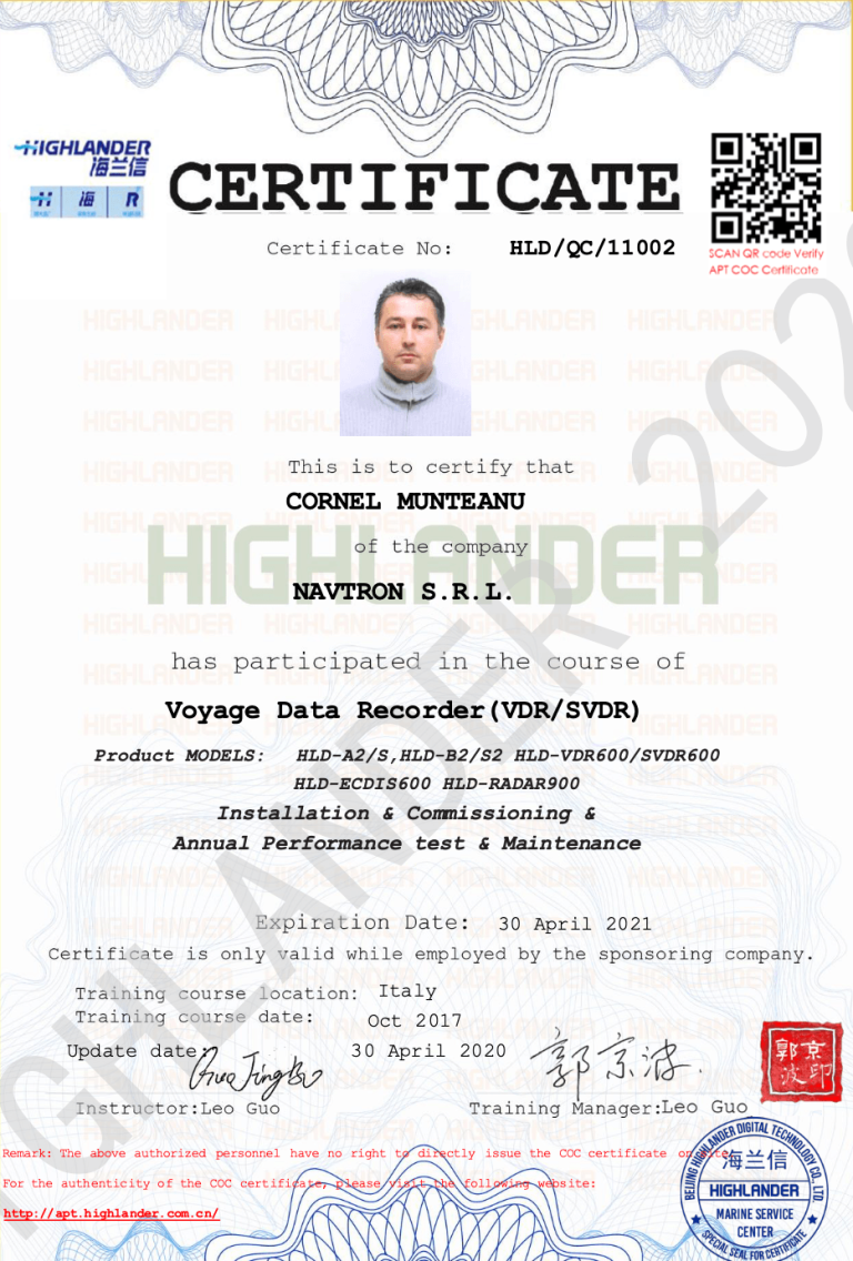 Voyage Data Recorder